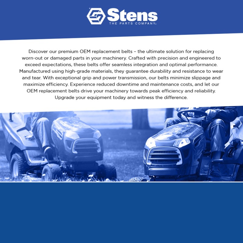 Stens 266-298 OEM Replacement Belt Compatible with/Replacement for Husqvarna K770
