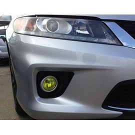 SlickMod Precut Vinyl Tint Cover for 2013-2015 Honda Accord Coupe Foglights (Yellow)