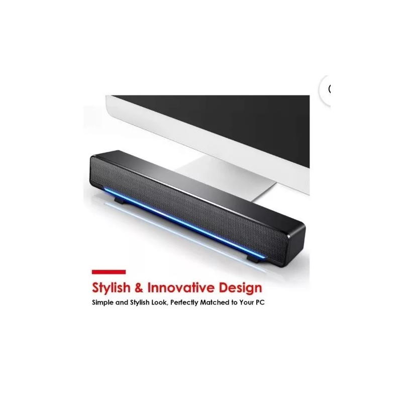 Phission Soundbar, USB Powered Sound Bar Speakers for Computer Desktop