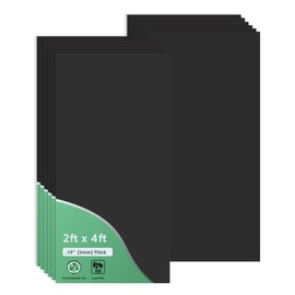 Smooth Black Drop Ceiling Tile 2ft x 4ft, PVC Ceiling Panel 24x48in – Waterproof, Washable and Fire-Rated - High-Grade PVC to Prevent Breakage-Package of 10 Tiles