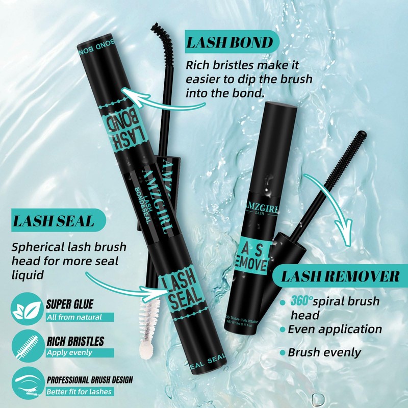 Lash Extension Kit,DIY Individual Lashes Clusters Kit 168Pcs,Lash Bond And