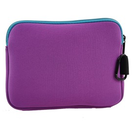 Swimz Large protective Neoprene Goggle storage Pouch (Purple/Blue/White)