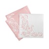 Napkins "Pomp" Airlaid Pack of 50 Rose / White