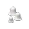 Polystyrene Bells, 50mm/5cm, Set of 3, White Styrofoam Foam for
