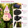 Solar Snowman Garden Light for Christmas Décor – Waterproof LED