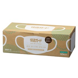 Hakugen Earth Comfort Guard Standard Mask, 40 Pieces