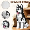 Nicefurn Husky Building Blocks Set, 1439Piece Realistic Dog Model Kit