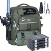 SNORKA Fishing Backpack Waterproof with Tackle Boxes and Rod Holders;