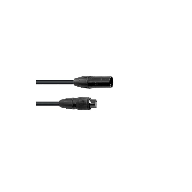 Eurolite DMX Cable SEC-1 IP65 3-Pin 3 m Black