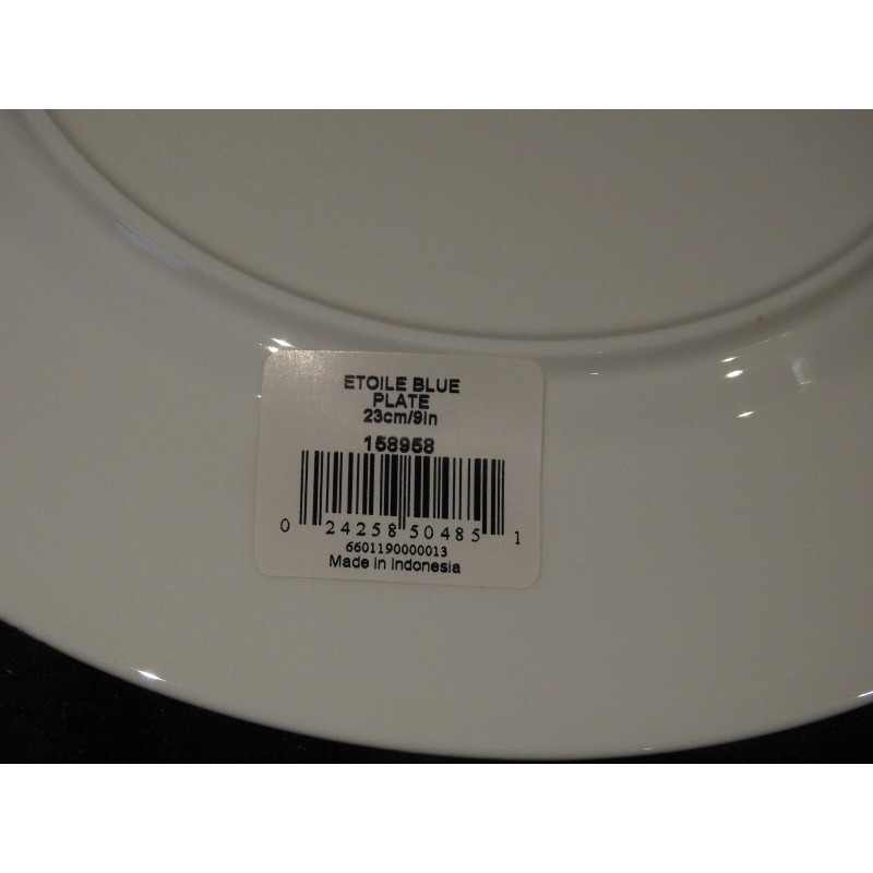 Waterford Monique Lhuillier Etoile Platinum Blue Accent Plate 9" NEW