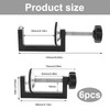 Pack of 6 C Clamps, 15-55 mm Table Clamp, Adjustable