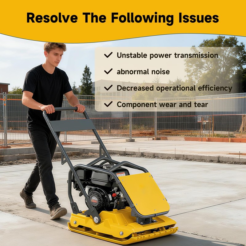 LEYURISE Drive Belt Plate Compactor Timing Belt Compatible with Wacker