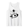 Cute Rocketship Surfing Astronaut in Outer Space for Kids Tank