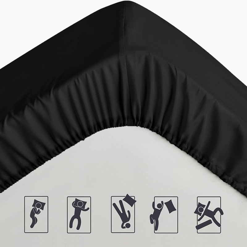 Pamposh Super King Fitted Sheet Extra Deep Pocket 40 cm