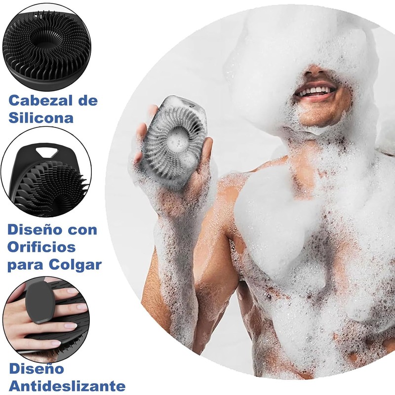 Set de 4 Cepillos de Silicona para Baño VIOSOON YSTZ-131