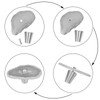moonsix Set of 4 Agate Slice Cabinet Knobs with Screws,