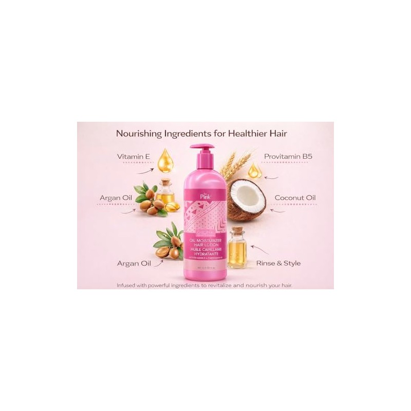 Pink Oil Moisturizer Hair Lotion 32oz / 946ml Deep Moisturizing
