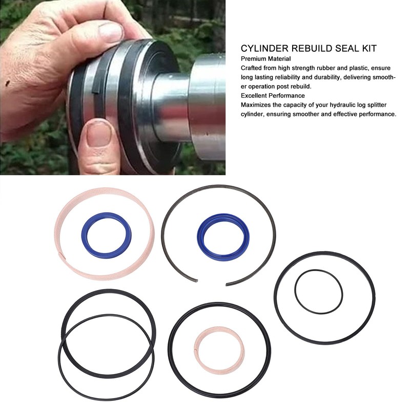 Hydraulic Log Splitter Cylinder Rebuild Seal Kit Rod Cylinder Log