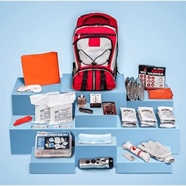 Guardian Survival Kit - Emergency Kit 2 Person, 72 Hours of Disaster Preparedness Supplies, Disaster Go Bag for Hurricanes Earthquakes Floods Tsunami with Survival Food, First Aid Kit, Water Pouches