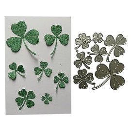Saint Patrick Green Leaves Metal Cutting Die Saint Patrick's Day Die Cuts for DIY Scrapbooking Photo Album Paper Crafting Card Making Decorative