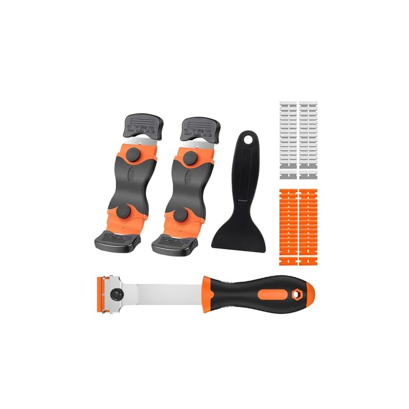Razor Blade Scraper Tool Set, 4 Pack Paint Scrapers with