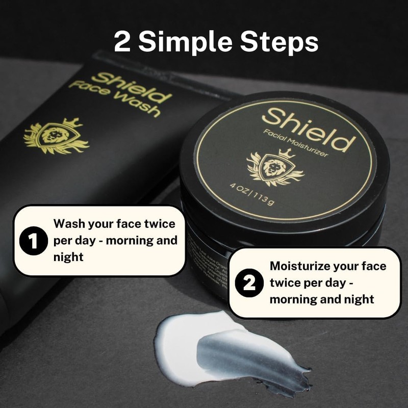 Acne System for Men and Boys, Face Wash, Moisturizer, Pimple