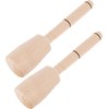 Wooden Potato Masher- Pack of 2 - Cabbage Tamper -