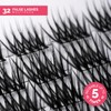 Renata Beauty Define&Lift Cluster Eyelashes, Multipack, Mixed Lengths (10 mm,