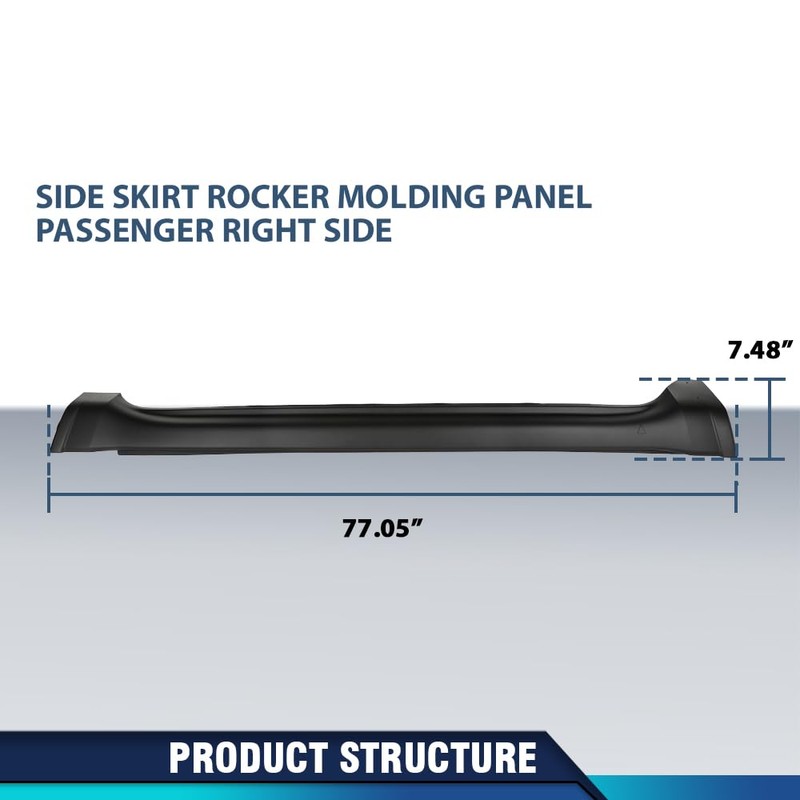 PIT66 Skirt Rocker Molding Panel Right Side Compatible with Jeep