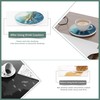 AmyFei Drink Coasters with Holder, Ceramic Drink Coaster Sets of