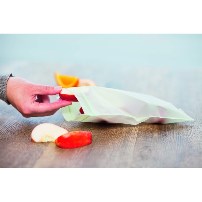 BioBag 100% Certified Compostable Resealable Sandwich Bags, 25 Count, Perfect