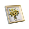 PSLXZXK 6x6 Picture Frame Blue Gold Beige Resin Photo Frame