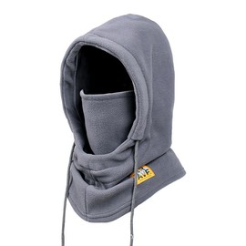 Ultra Cozy Winter Balaclava Ultimate Windproof Fleece Ski Mask for Unisex Skiers Snowboarders Outdoor Enthusiasts Stay Warm Face Neck Cover Warmer Hat - Color: Grey
