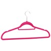 YAFF 50 pcs Clothes Hanger Set Anti-Slip Pink Velvet