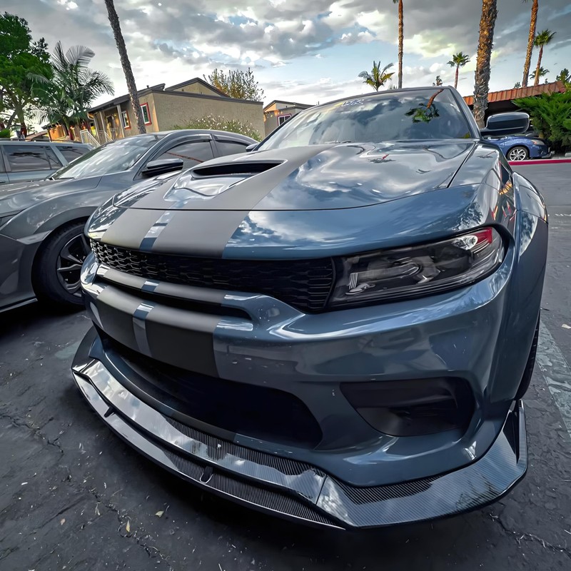 NEESPOC Front Bumper Lip Splitter Spoiler Fit for Dodge Charger