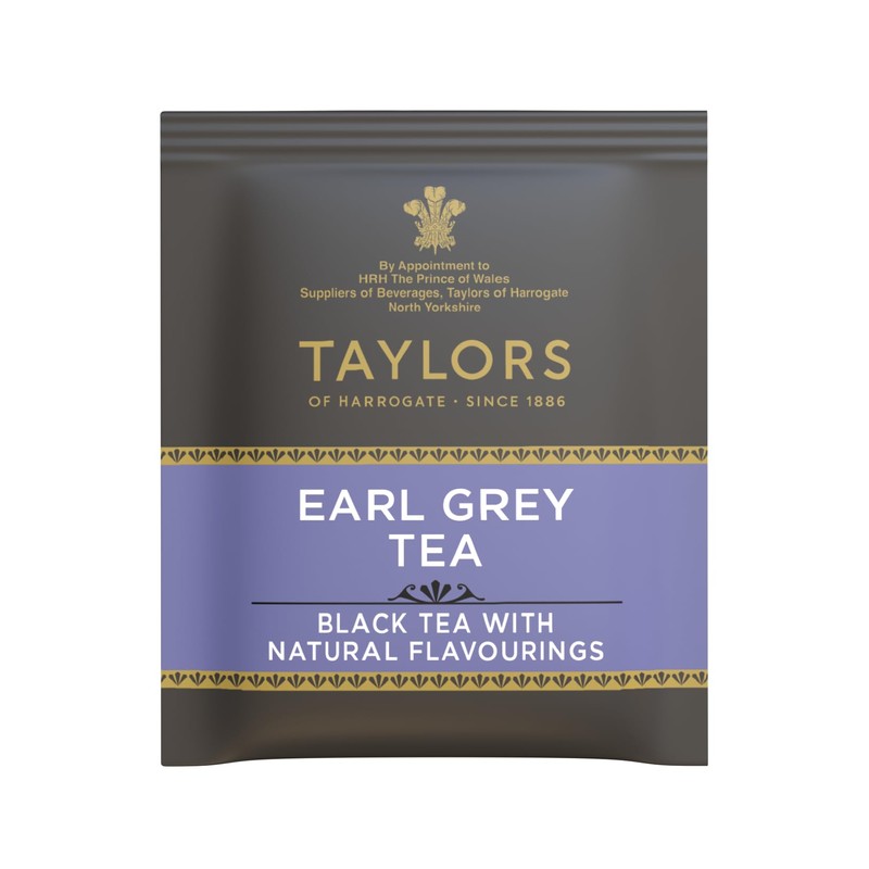 Taylors of Harrogate Earl Grey, Black Tea, Individually Wrapped Bags,