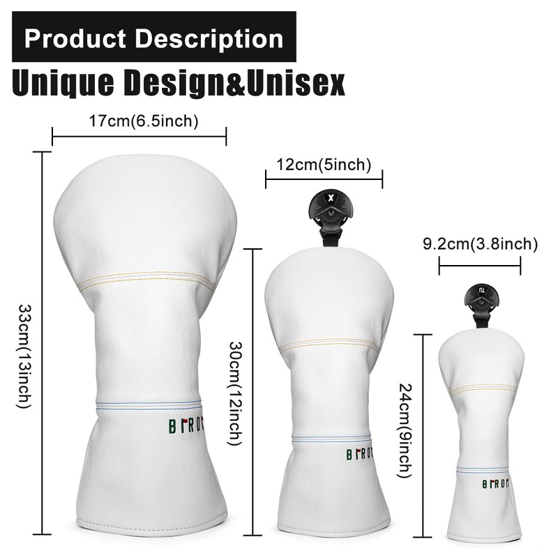 Golf Headcovers Golf Driver Fairway Hybrid Head Cover Golf Blade