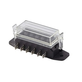 HELLA 8JD 005 993-102 Fuse Box - 6-pin connector - Plug: Blade Terminal - Plug: 12 x side (6,3x0,8)