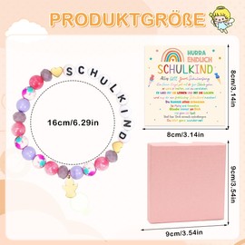 Augesak First Day of School Girl Gift, Bracelet School Child Girl, School Cone Filling First Day of School Gifts, Bracelet First Day of School Girls School Gifts School Child Gift