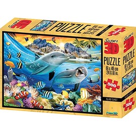 Philos 9052 - Puzzle 3D "Insel Sonnenuntergang" 500 Teile