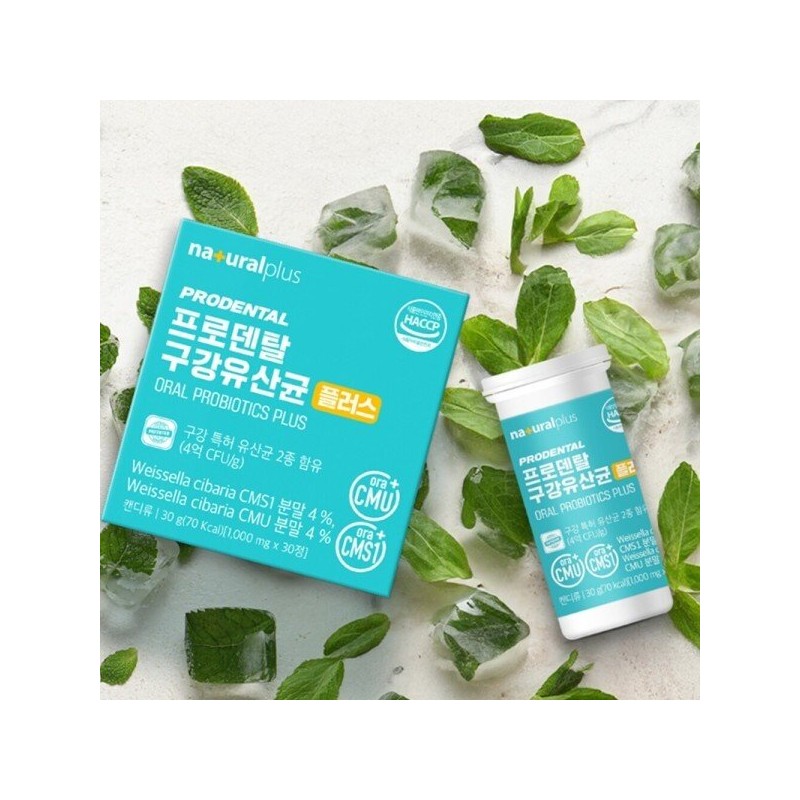 프로덴탈 구강유산균 cmu 오알씨엠유 함유 씹어먹는 츄어블 애플민트향 30정 ProDental
