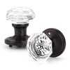 Orger 1 Pack Glass Door Knob with Oil Rubbed Bronze