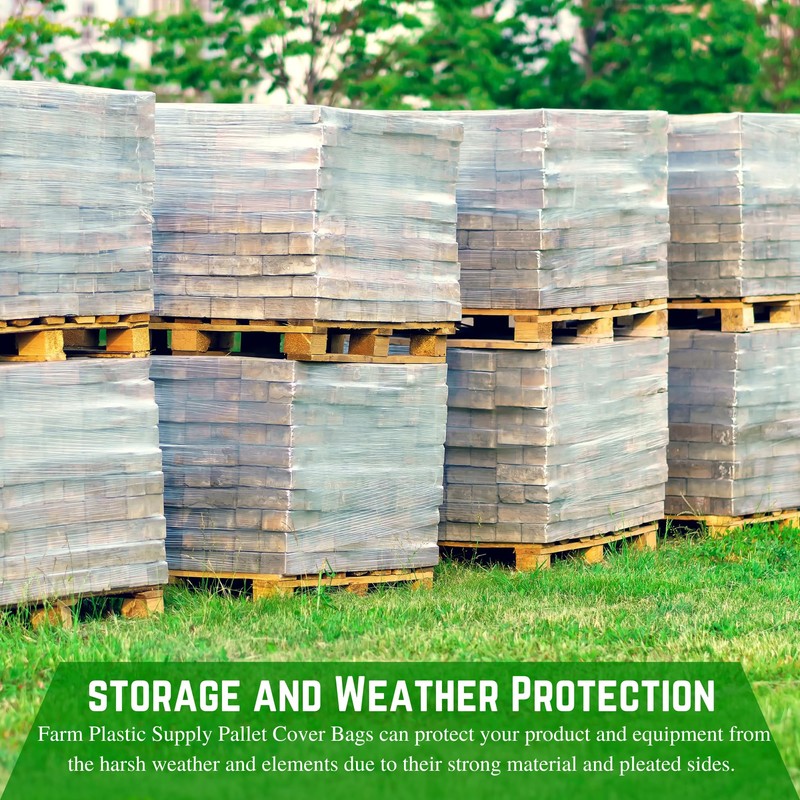 Farm Plastic Supply - Pallet Cover Bags 5 Pack -