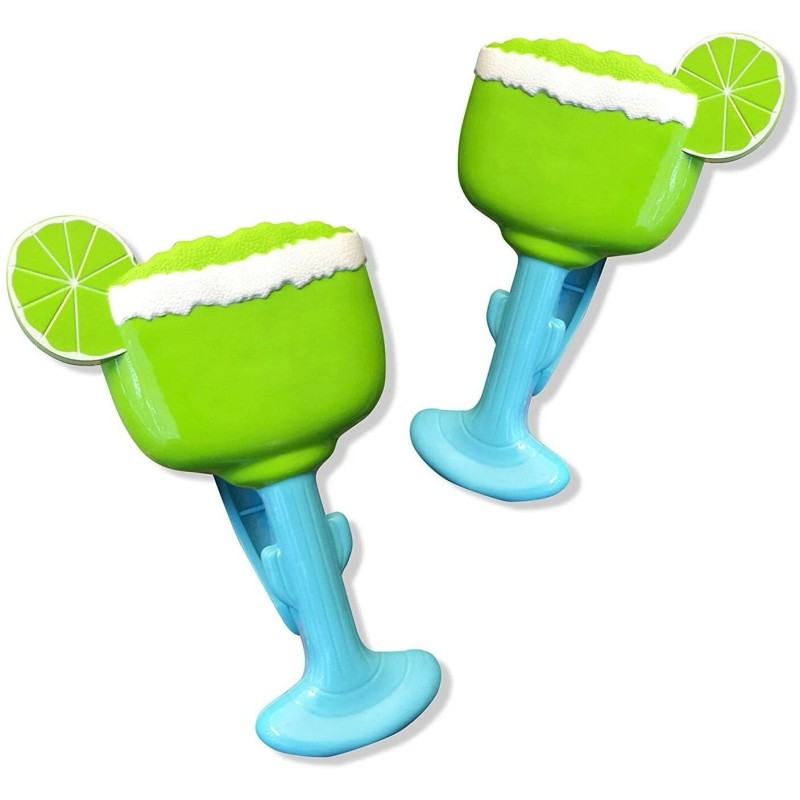 C&H Solutions Beach Towel Holders, Clips, Set of Two, Lemon