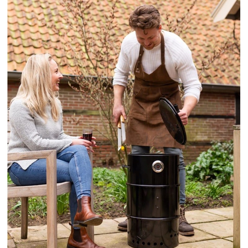 Esschert Design USA FF411 Buffalo Leather BBQ Apron, Brown