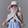 Floppy Sun Hat with Detachable Rayon Neck Drape for Women