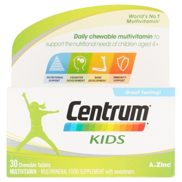 Centrum Kids Multivitamin Chewable, 30 Tablets
