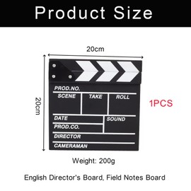 Black wooden film flap, film flap, director flap, directors clapper board for film, film flap for shoot, props, director flap, for shoot, commercials, cinema decoration, TV series, home decoration