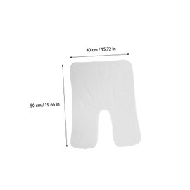 Healvian 4pcs Split Design Facial Towels for Estheticians Soft Fleece Cleansing Cloths for Spa Massage Facial Steam Treatments White Versatile Use