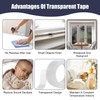 Window Weather Sealing Tape, Transparent Weather Stripping for Doors Windows